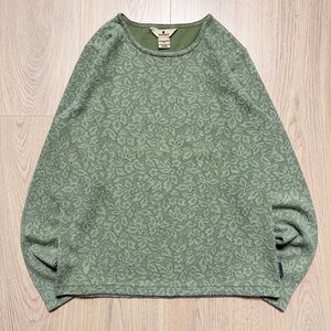 Vintage Woolrich Floral Pattern Cotton Blend Crewneck Sweatshirt Womens Small